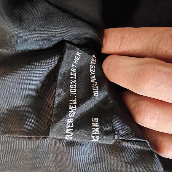 Stylish Black Leather Coat by DNK - Picture 8 of 8